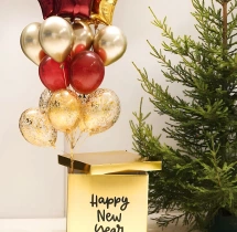 Balloon Bouquet Colourful New Year Balloon Bouquet