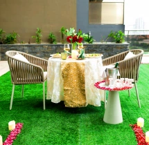 candlelight dinners Luxury Suite Stay and Terrace Dining at Hilton