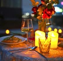 candlelight dinners Luxury Suite Stay and Terrace Dining at Hilton