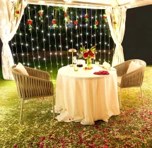 candlelight dinners Luxurious Cabana Dinning at Hilton