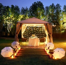 candlelight dinners Luxurious Cabana Dinning at Hilton