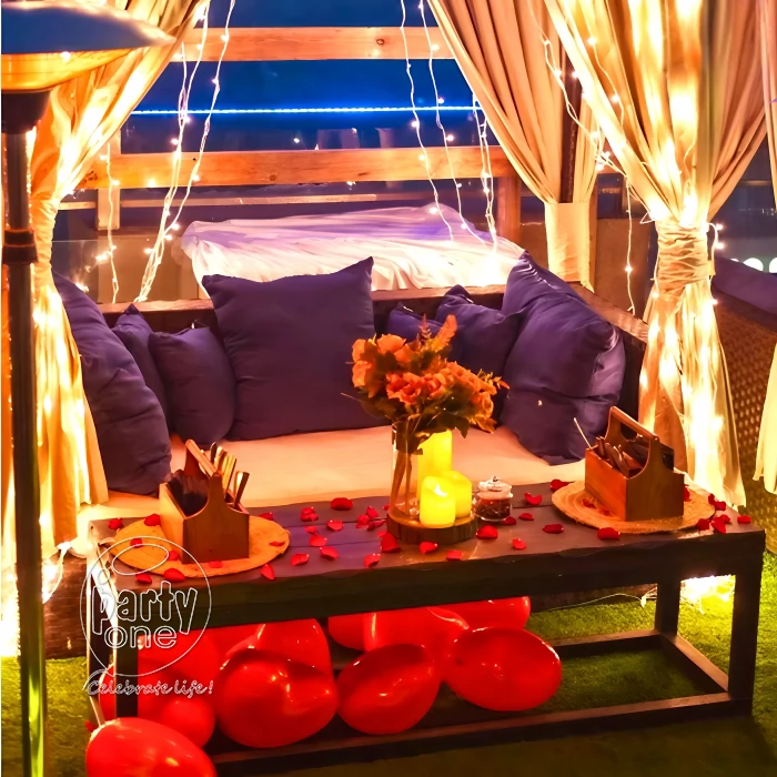 candlelight dinners Starry Night Cabana Candlelight Dinner at Hilton