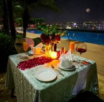 candlelight dinners Open Air Poolside Candlelight Dinner at Radisson