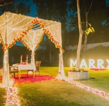 candlelight dinners Romantic Proposal Cabana Candlelight Dinner