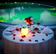 candlelight dinners Elite Poolside Candlelight Dinner at Atrio