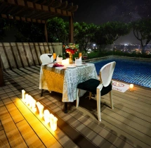 candlelight dinners Private Luxe Poolside Candlelight Dinner at Radisson Blu