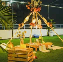 candlelight dinners Open Air Boho Theme Candlelight Dinner