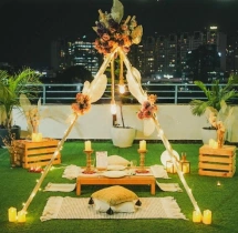 candlelight dinners Open Air Boho Theme Candlelight Dinner