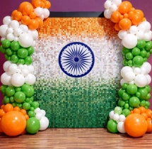 festival decorations Flag Theme Balloon and Sequin Decoration