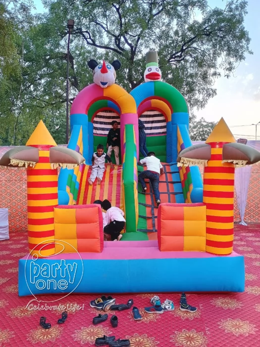 birthday Mickey and Donald Duck Two Way Sliding Bouncy