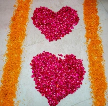 decorations Welcome Baby Girl Balloon and Petal Pathway