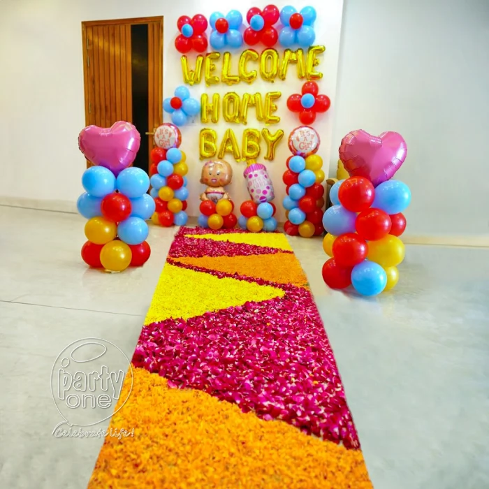 decorations Welcome Baby Girl Flower Pathway Decoration