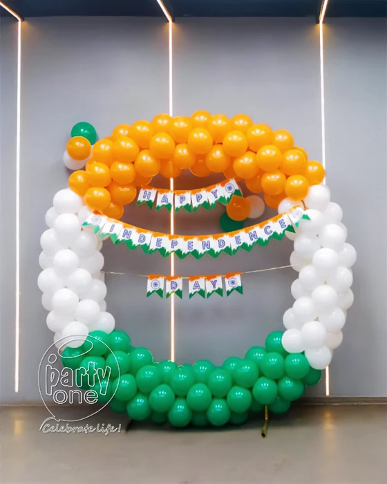 festival decorations Republic Day Tri Colour Balloon Decoration