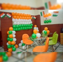 festival decorations Republic Day Flag and Balloon Decoration