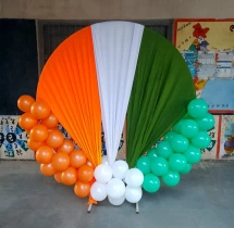 festival decorations Tri Colour Cloth Ring Decoration