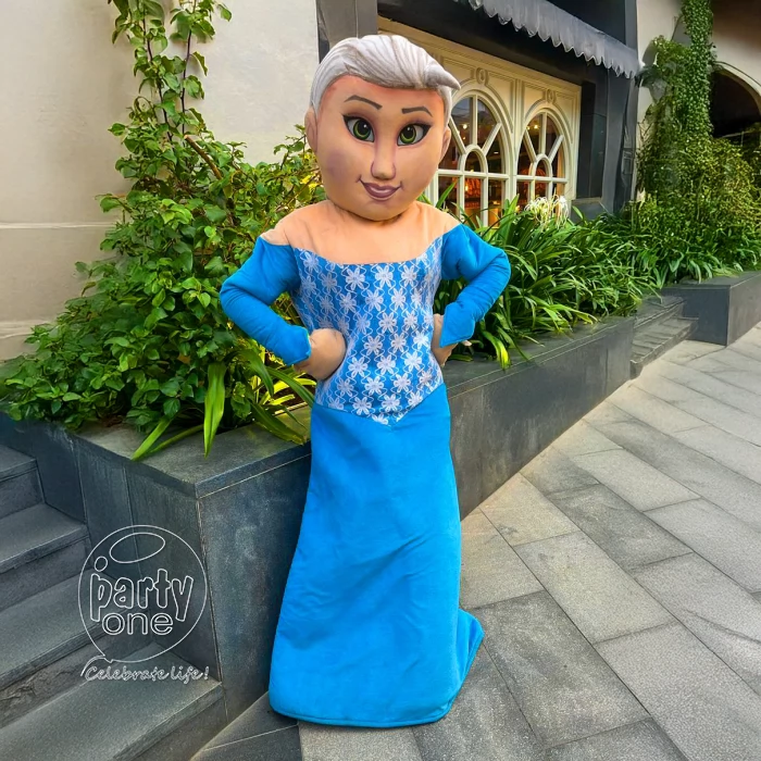 birthday Frozen Princess Elsa Mascot