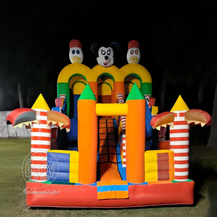 birthday 3 Way Donald and Mickey Bouncy Castle