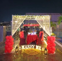 surprises surprise decorations Marry Me Terrace Proposal Cabana Decoration