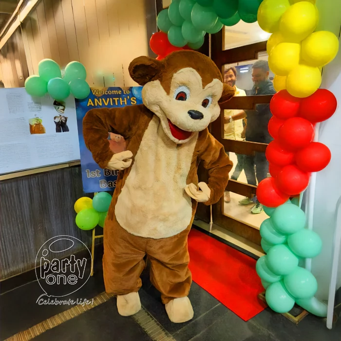 birthday Monkey Mascot for Kids Party
