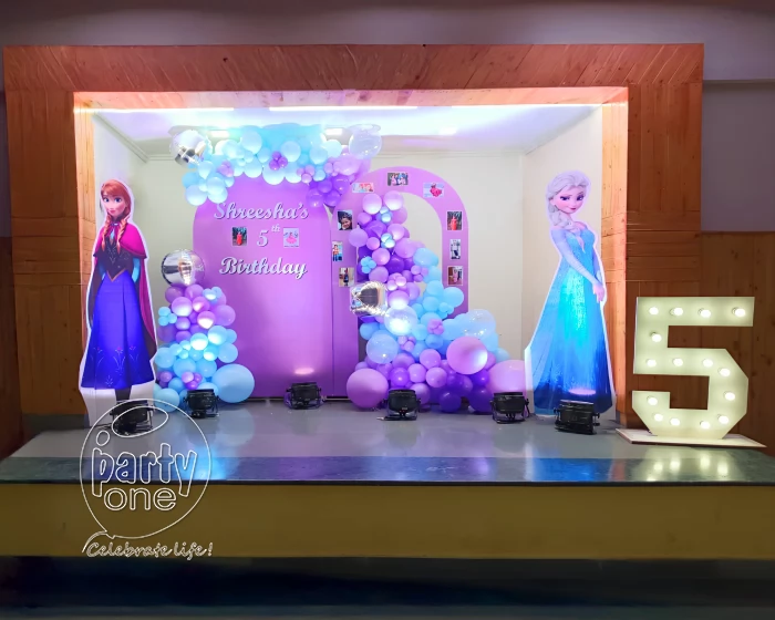 birthday Frozen Elsa Themed Birthday Balloon Decoration