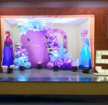 birthday Frozen Elsa Themed Birthday Balloon Decoration