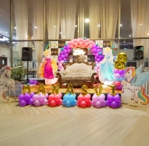 birthday Colourful Princess Themed Birthday Decoration