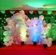 birthday Simple Princess Theme Balloon Decoration