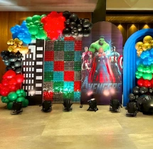 birthday Avengers Sequin Theme Birthday Decoration