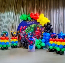 birthday Superhero Theme Birthday Balloon Decoration