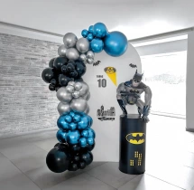 birthday Simple Metallic Batman Theme Decoration