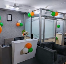 festival decorations Simple Independence Day Office Decoration