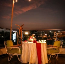 candlelight dinners Luxury Rooftop Dining Experience at Aloft
