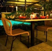 candlelight dinners Romantic Poolside Candlelight Dining at Hilton