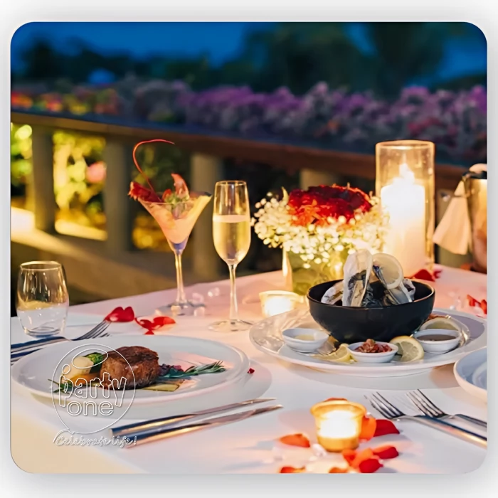 candlelight dinners Romantic Poolside Dinner Date at Sterling Mac