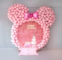 birthday Pink Mickey Mouse Theme Birthday Decoration