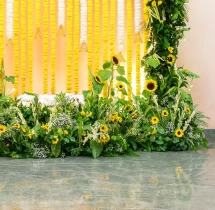 festival decorations Fresh Flower Decoration for Ganesh Chaturthi