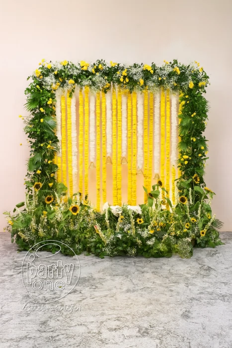 festival decorations Fresh Flower Decoration for Ganesh Chaturthi