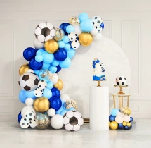 birthday Colourful Football Theme Balloon Decoration
