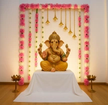 festival decorations Aritifical Flower Ganeshotsav Decoration