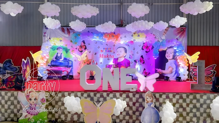 birthday Butterfly Theme Birthday Stage Decoration