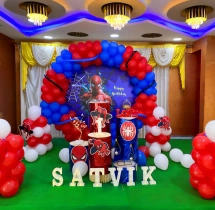 birthday Spiderman Theme Birthday Ring Decoration