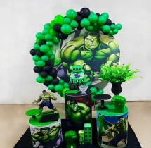 birthday Kids Hulk Theme Balloon Decoration