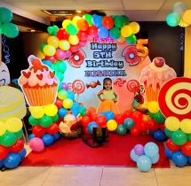 birthday Colourful Candy Theme Balloon Decoration