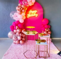 birthday Simple Barbie Theme Balloon Decoration