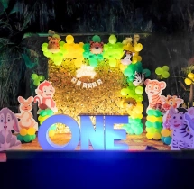 birthday Sequin Jungle Theme Birthday Balloon Decoration