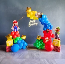 birthday Super Mario Theme Balloon Ring Decoration