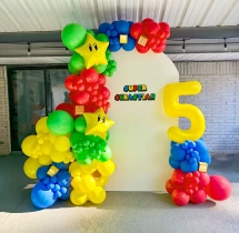 birthday Super Mario Theme Balloon Arch Decoration