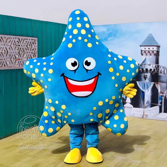 birthday Cute Starfish Mascot for Party
