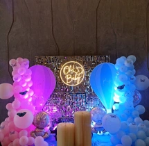 baby shower decorations Pink and Sky Blue Baby Shower Theme Decoration