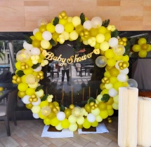 baby shower decorations Yellow Ring Baby Shower Balloon Decoration